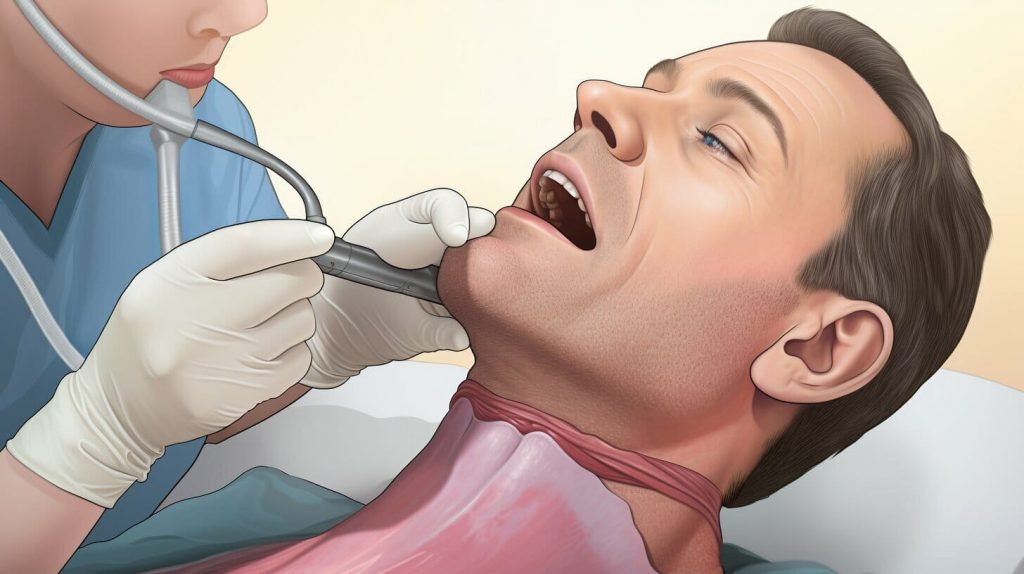 biopsy of throat