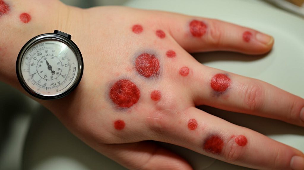 leukemia cancer red spots on skin