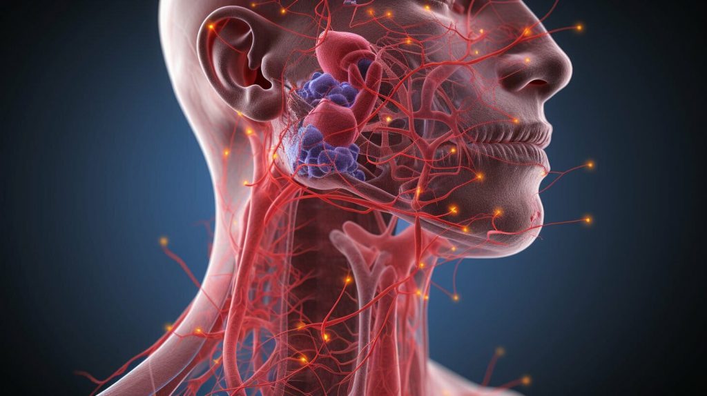 lymph nodes under jaw