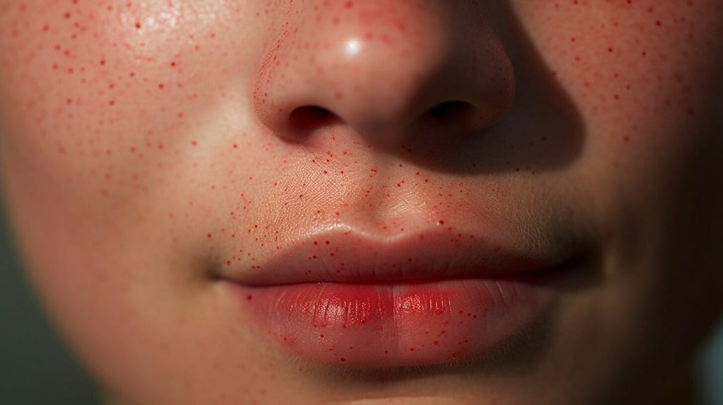 what do leukemia red spots look like