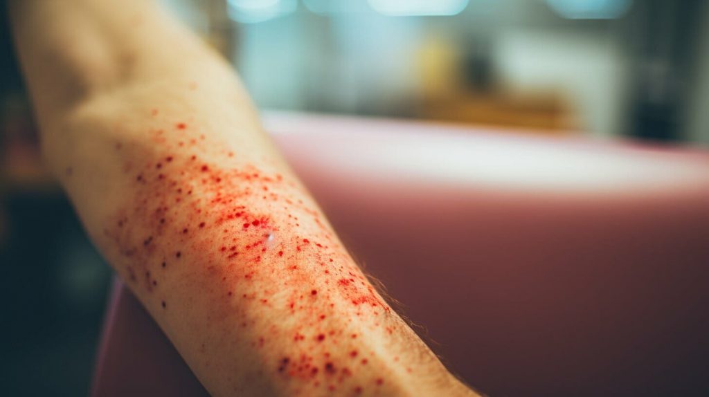 where does leukemia rash appear