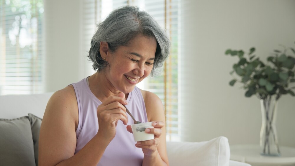 woman after low dose chemotherapy healing